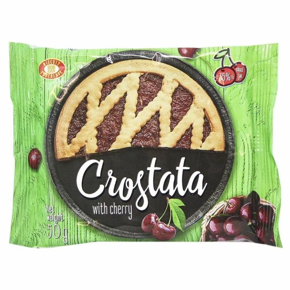 Пиріг пісочний CROSTATA ХБФ вишня 50г